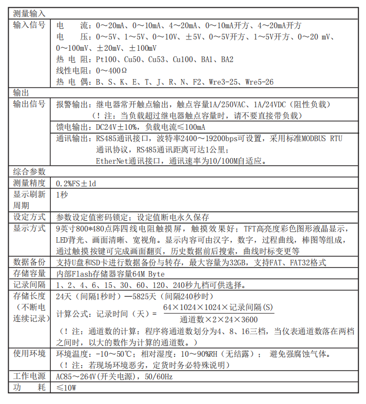 OHR-T910系列超薄大屏无纸记录仪(图1)